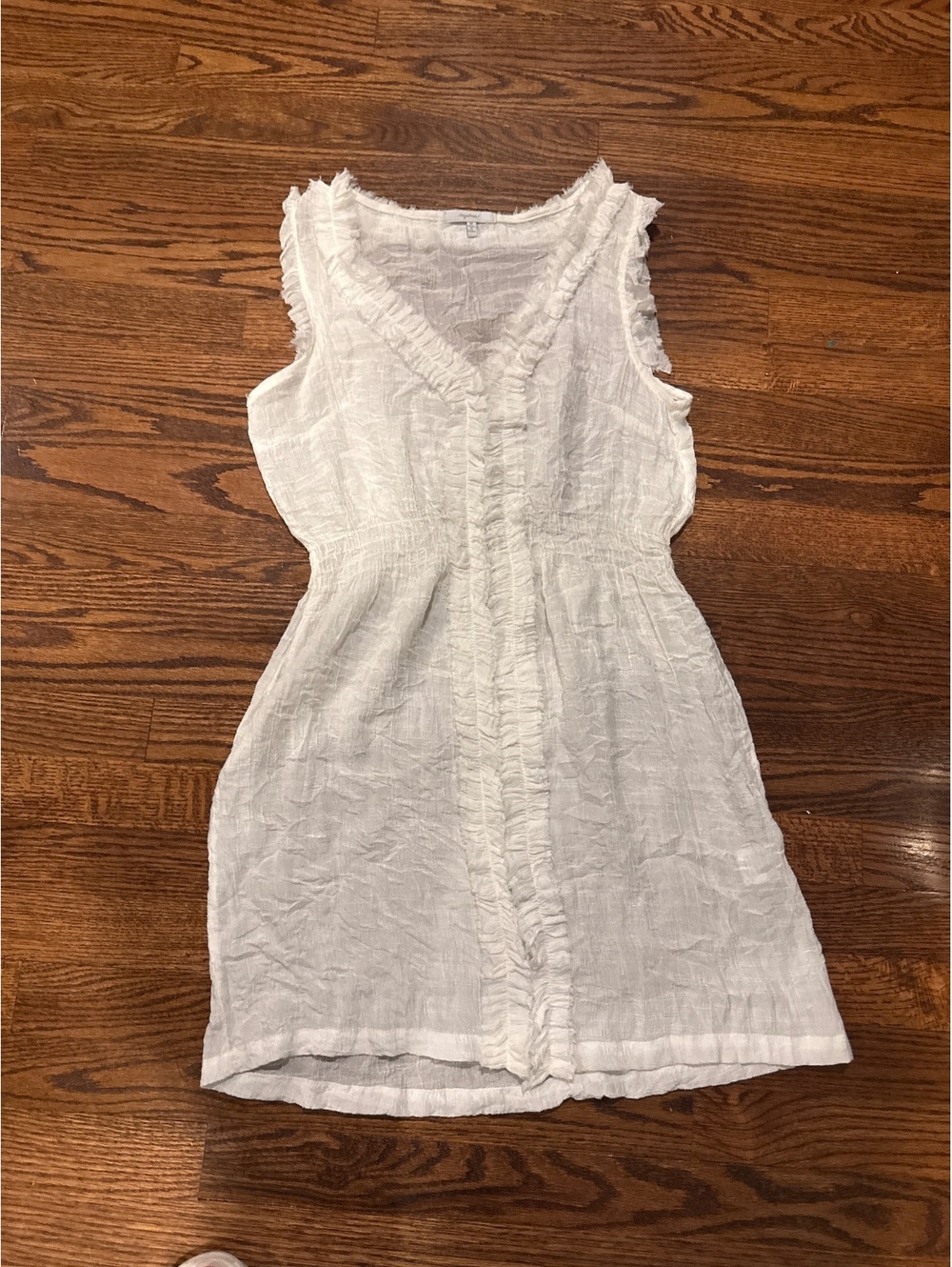 Mystree Sheer White Dress/Cover Up